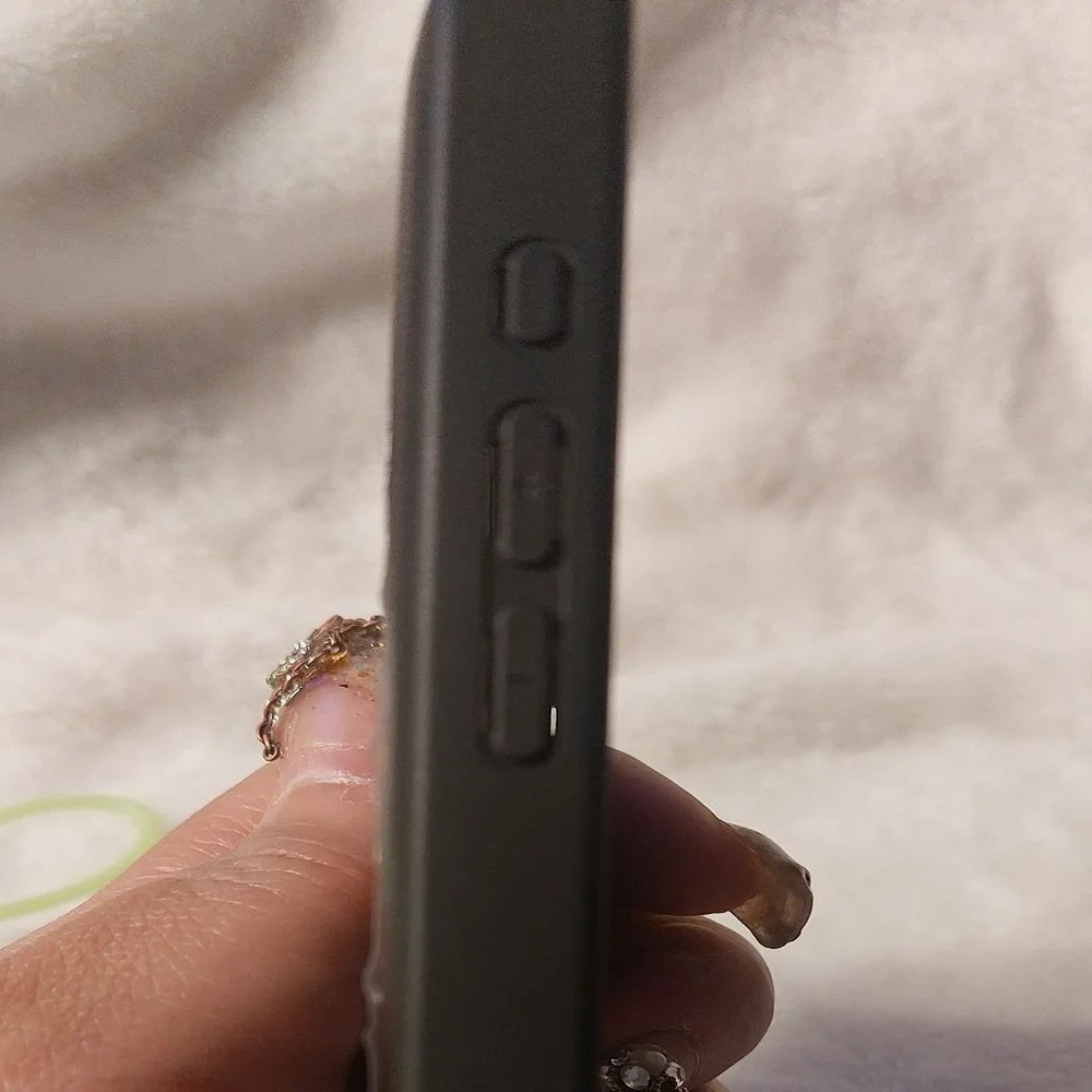 Celine Black Triomphe Phone Case. I don't know what phone this fit , not mine!